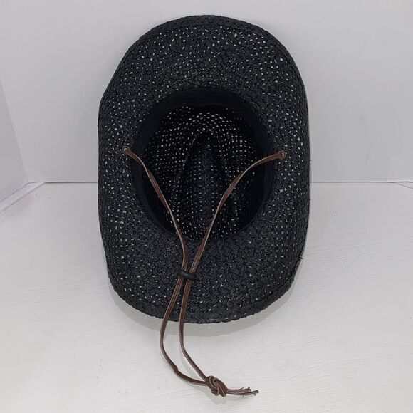 Simplicity Black and Brown Cowboy Hat Classic Western Style - Picture 8 of 8